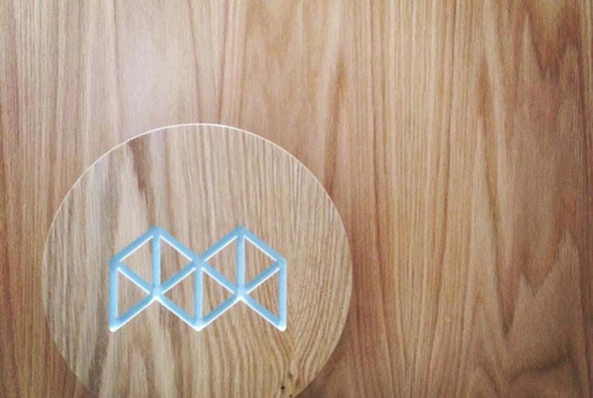 Melbourne Polytechnic Logo engraved in wood